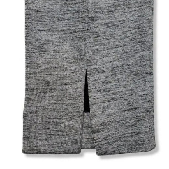 Joseph Ribkoff Split Hem Pants Womens 10 Heather Gray Elastic Waist Pull On - Picture 5 of 8